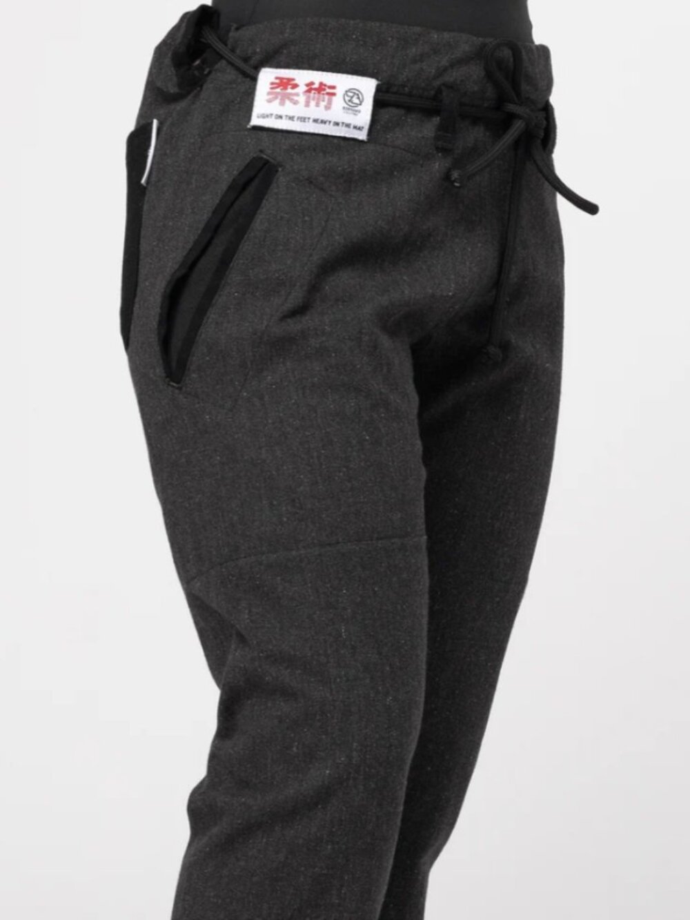 JIU JITSU ORIGINALS Women's Casual Gi Pants - Dark Marl Grey 93 Brand